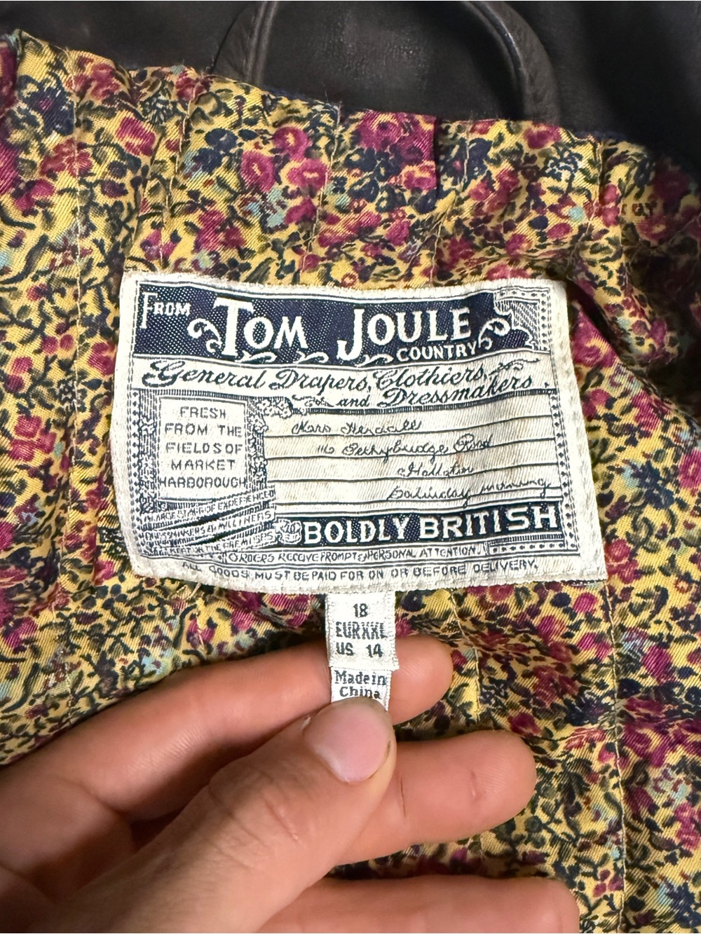 Women’s UK18/US14 Green Joules Wool Tweed Horse Riding Hunting Field Coat Jacket - Picture 5 of 5
